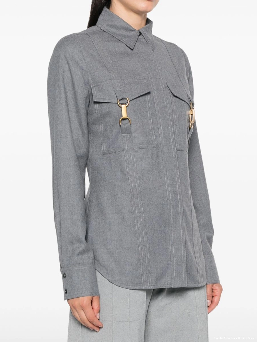 Cheap shirt Stella McCartney clasp-embellished Women wool 0818
